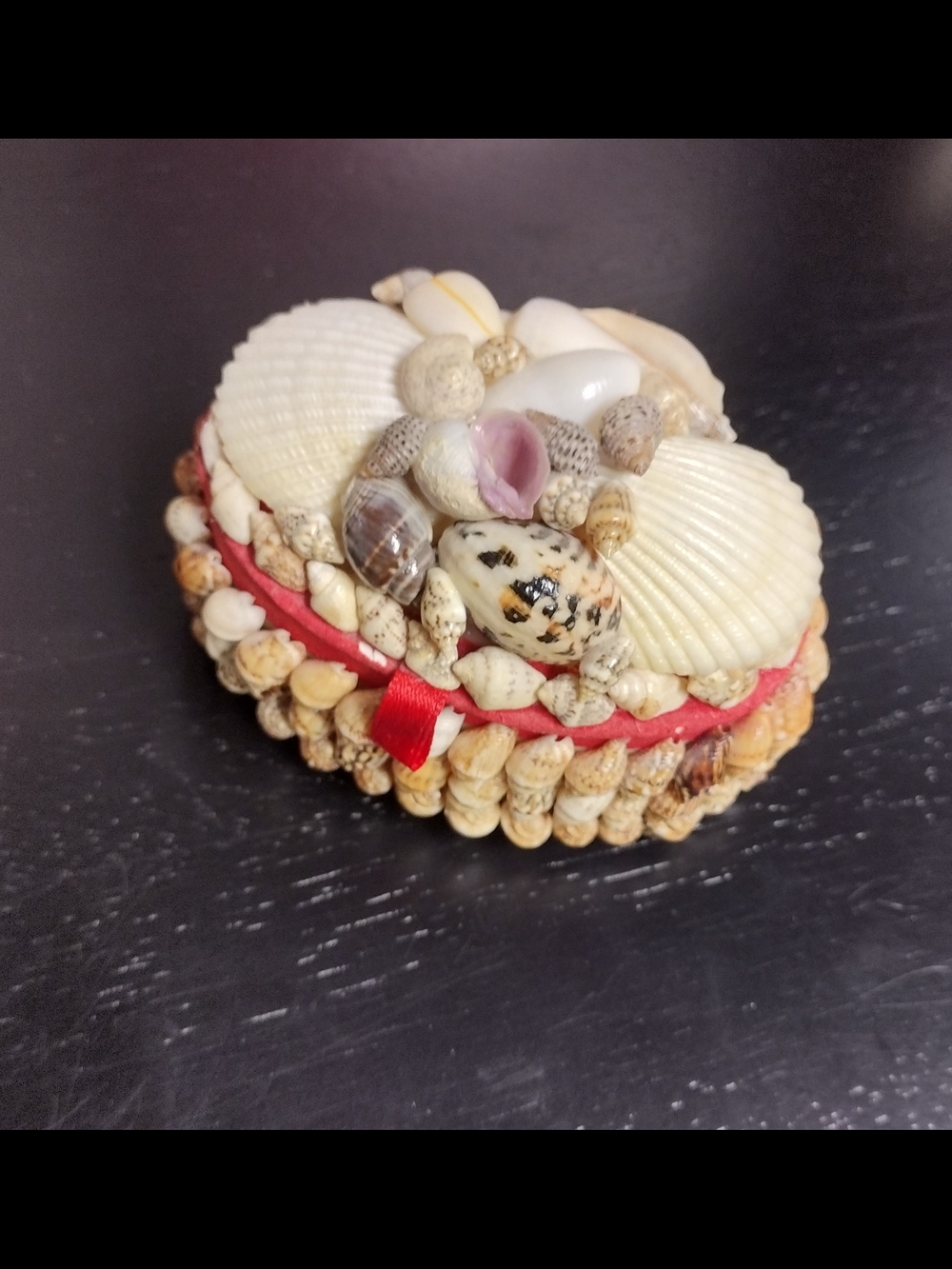Handcrafted Shell Souvenir Trinket Box